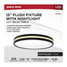 Flush Mount Nuvo 62-1693 15 Inch Surface Mount with Night Light - 5 CCT Selectable - Matte Black Finish Nuvo