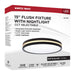 Flush Mount Nuvo 62-1693 15 Inch Surface Mount with Night Light - 5 CCT Selectable - Matte Black Finish Nuvo