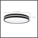 Flush Mount Nuvo 62-1693 15 Inch Surface Mount with Night Light - 5 CCT Selectable - Matte Black Finish Nuvo