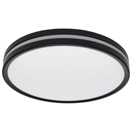 Flush Mount Nuvo 62-1693 15 Inch Surface Mount with Night Light - 5 CCT Selectable - Matte Black Finish Nuvo