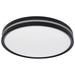 Flush Mount Nuvo 62-1693 15 Inch Surface Mount with Night Light - 5 CCT Selectable - Matte Black Finish Nuvo