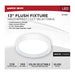 Flush Mount Nuvo 62-1695 Selene - 13 Inch LED Flush Mount - CCT Selectable - White Finish Nuvo