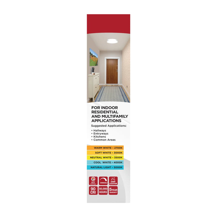 Flush Mount Nuvo 62-1695 Selene - 13 Inch LED Flush Mount - CCT Selectable - White Finish Nuvo