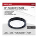 Flush Mount Nuvo 62-1696 Selene - 13 Inch LED Flush Mount - CCT Selectable - Black Finish Nuvo