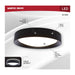 Flush Mount Nuvo 62-1696 Selene - 13 Inch LED Flush Mount - CCT Selectable - Black Finish Nuvo