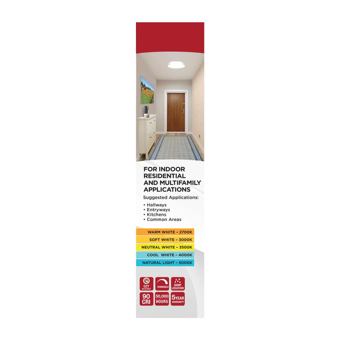 Flush Mount Nuvo 62-1696 Selene - 13 Inch LED Flush Mount - CCT Selectable - Black Finish Nuvo