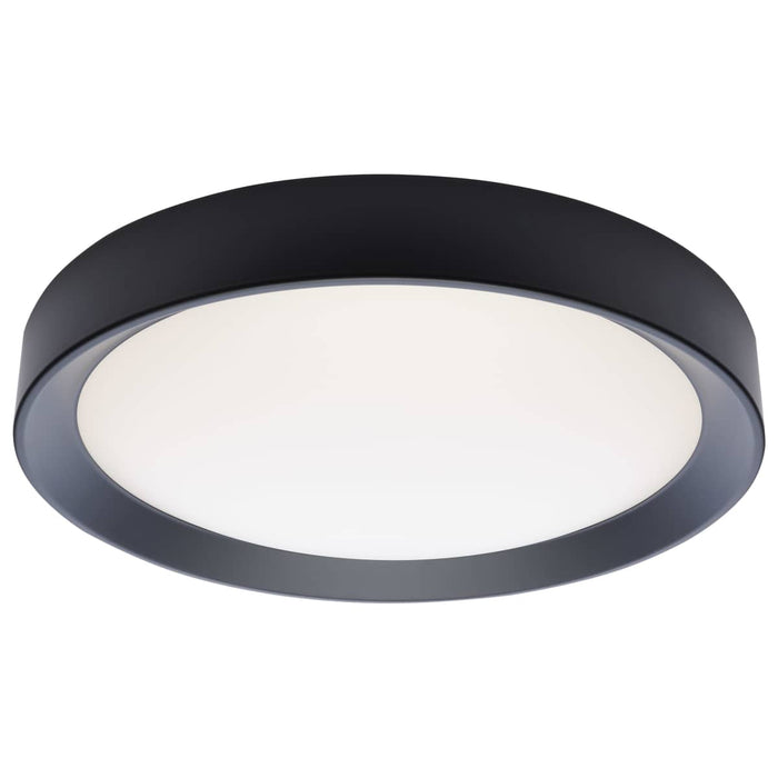 Flush Mount Nuvo 62-1698 Selene - 17 Inch LED Flush Mount - CCT Selectable - Black Finish Nuvo