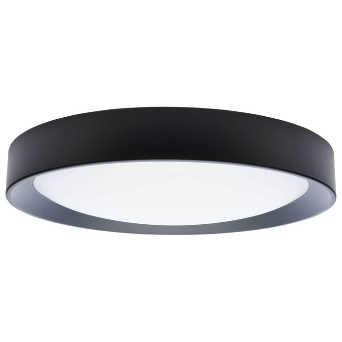 Flush Mount Nuvo 62-1698 Selene - 17 Inch LED Flush Mount - CCT Selectable - Black Finish Nuvo