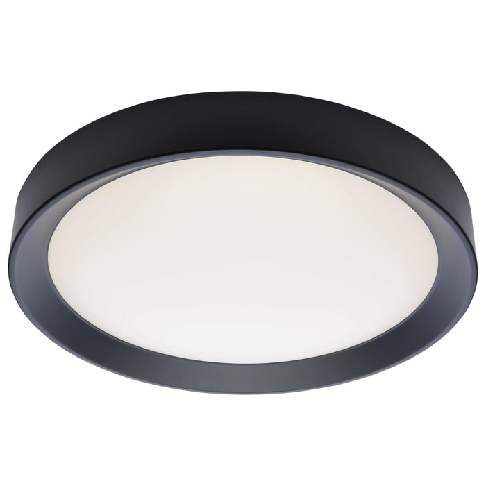 Flush Mount Nuvo 62-1698 Selene - 17 Inch LED Flush Mount - CCT Selectable - Black Finish Nuvo