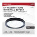 Flush Mount Nuvo 62-1698 Selene - 17 Inch LED Flush Mount - CCT Selectable - Black Finish Nuvo