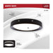 Flush Mount Nuvo 62-1698 Selene - 17 Inch LED Flush Mount - CCT Selectable - Black Finish Nuvo