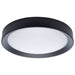 Flush Mount Nuvo 62-1698 Selene - 17 Inch LED Flush Mount - CCT Selectable - Black Finish Nuvo