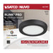 Flush Mount Nuvo 62-1701 Blink Pro - 9W - 5in - LED Fixture - CCT Selectable - Round Shape - Black Finish - 120V Nuvo