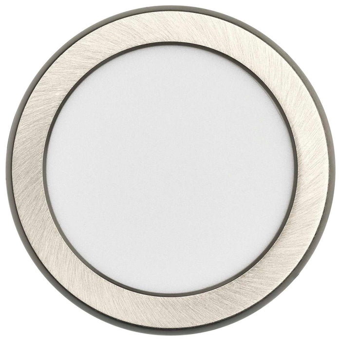 Flush Mount Nuvo 62-1703 Blink Pro - 9W - 5in - LED Fixture - CCT Selectable - Round Shape - Brushed Nickel Finish - 120V Nuvo