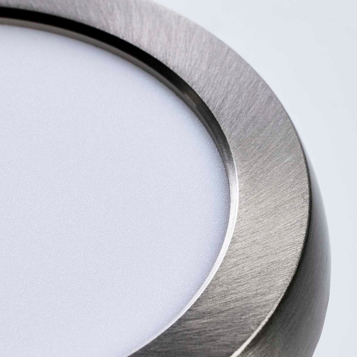 Flush Mount Nuvo 62-1703 Blink Pro - 9W - 5in - LED Fixture - CCT Selectable - Round Shape - Brushed Nickel Finish - 120V Nuvo