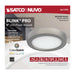 Flush Mount Nuvo 62-1703 Blink Pro - 9W - 5in - LED Fixture - CCT Selectable - Round Shape - Brushed Nickel Finish - 120V Nuvo