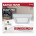 Flush Mount Nuvo 62-1704 Blink Pro - 9W - 5in - LED Fixture - CCT Selectable - Square Shape - White Finish - 120V Nuvo