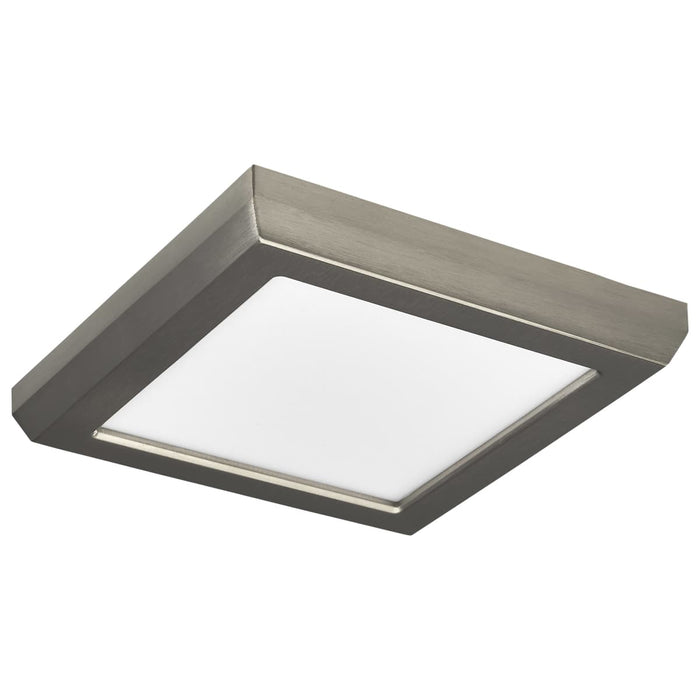 Flush Mount Nuvo 62-1707 Blink Pro - 9W - 5in - LED Fixture - CCT Selectable - Square Shape - Brushed Nickel Finish - 120V Nuvo