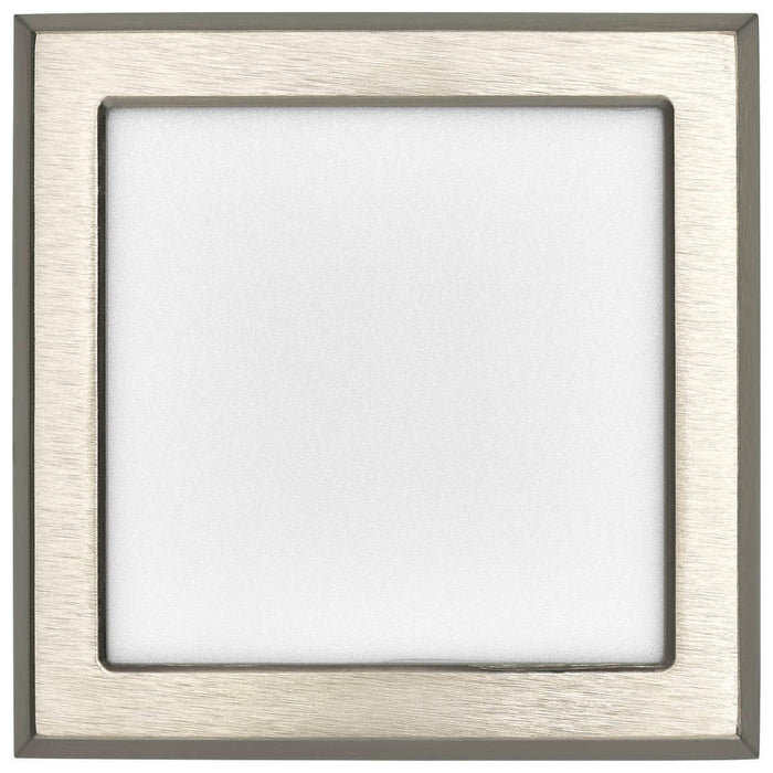Flush Mount Nuvo 62-1707 Blink Pro - 9W - 5in - LED Fixture - CCT Selectable - Square Shape - Brushed Nickel Finish - 120V Nuvo