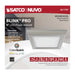 Flush Mount Nuvo 62-1707 Blink Pro - 9W - 5in - LED Fixture - CCT Selectable - Square Shape - Brushed Nickel Finish - 120V Nuvo