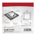 Flush Mount Nuvo 62-1707 Blink Pro - 9W - 5in - LED Fixture - CCT Selectable - Square Shape - Brushed Nickel Finish - 120V Nuvo
