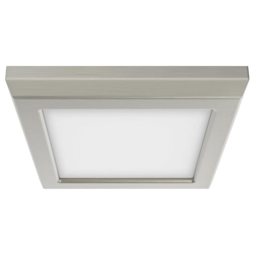 Flush Mount Nuvo 62-1707 Blink Pro - 9W - 5in - LED Fixture - CCT Selectable - Square Shape - Brushed Nickel Finish - 120V Nuvo