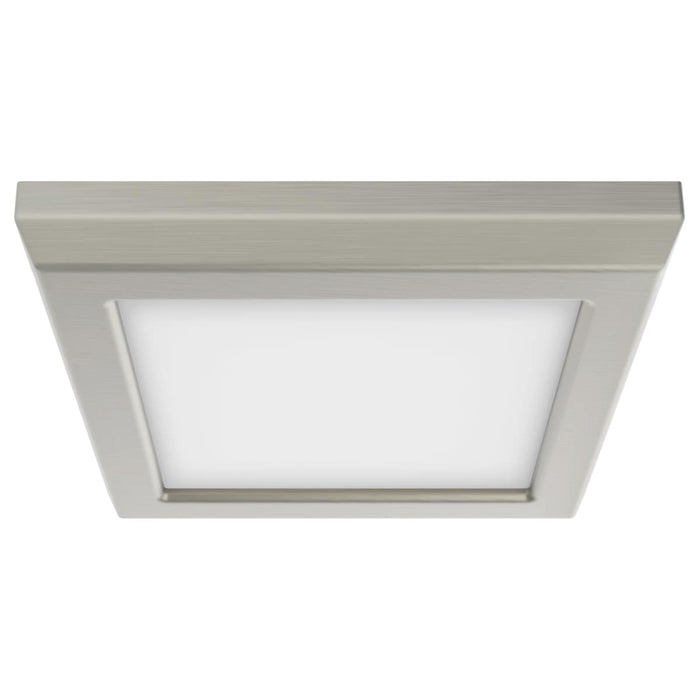 Flush Mount Nuvo 62-1707 Blink Pro - 9W - 5in - LED Fixture - CCT Selectable - Square Shape - Brushed Nickel Finish - 120V Nuvo
