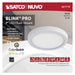 Flush Mount Nuvo 62-1710 Blink Pro - 11W - 7in - LED Fixture - CCT Selectable - Round Shape - White Finish - 120V Nuvo