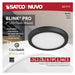 Flush Mount Nuvo 62-1711 Blink Pro - 11W - 7in - LED Fixture - CCT Selectable - Round Shape - Black Finish - 120V Nuvo