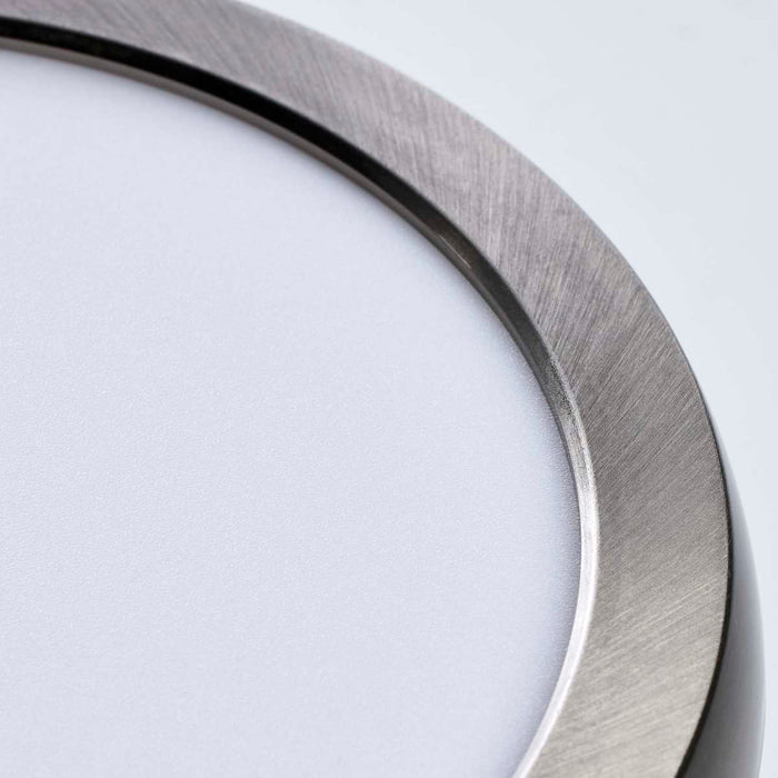 Flush Mount Nuvo 62-1713 Blink Pro - 11W - 7in - LED Fixture - CCT Selectable - Round Shape - Brushed Nickel Finish - 120V Nuvo