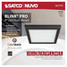 Flush Mount Nuvo 62-1715 Blink Pro - 11W - 7in - LED Fixture - CCT Selectable - Square Shape - Black Finish - 120V Nuvo