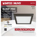 Flush Mount Nuvo 62-1716 Blink Pro - 11W - 7in - LED Fixture - CCT Selectable - Square Shape - Bronze Finish - 120V Nuvo