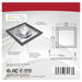 Flush Mount Nuvo 62-1716 Blink Pro - 11W - 7in - LED Fixture - CCT Selectable - Square Shape - Bronze Finish - 120V Nuvo