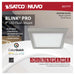 Flush Mount Nuvo 62-1717 Blink Pro - 11W - 7in - LED Fixture - CCT Selectable - Square Shape - Brushed Nickel Finish - 120V Nuvo