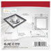 Flush Mount Nuvo 62-1717 Blink Pro - 11W - 7in - LED Fixture - CCT Selectable - Square Shape - Brushed Nickel Finish - 120V Nuvo