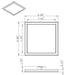 Flush Mount Nuvo 62-1726 Blink Pro - 13W - 9in - LED Fixture - CCT Selectable - Square Shape - Bronze Finish - 120V Nuvo
