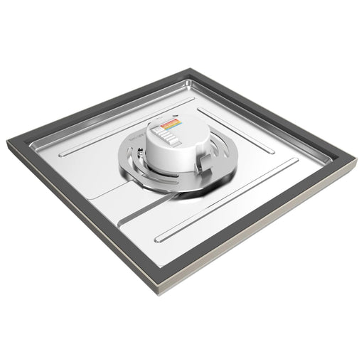 Flush Mount Nuvo 62-1727 Blink Pro - 13W - 9in - LED Fixture - CCT Selectable - Square Shape - Brushed Nickel Finish - 120V Nuvo