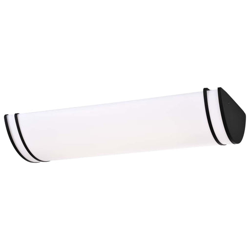 Flush Mount Nuvo 62-1739 Glamour LED 25 inch - Linear Flush Mount Fixture - Black Finish - CCT Selectable 3K/4K/5K Nuvo