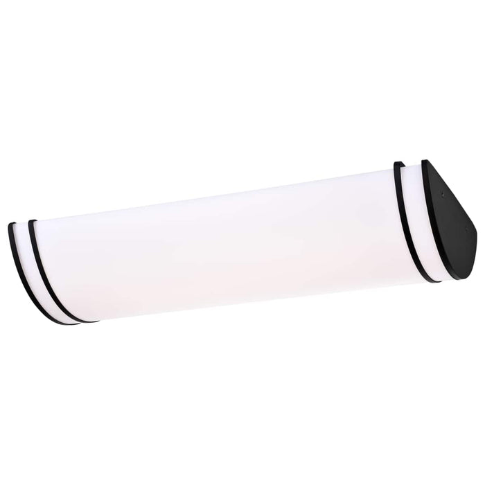 Flush Mount Nuvo 62-1739 Glamour LED 25 inch - Linear Flush Mount Fixture - Black Finish - CCT Selectable 3K/4K/5K Nuvo