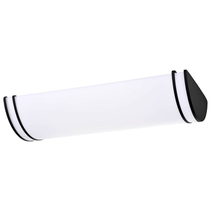 Flush Mount Nuvo 62-1739 Glamour LED 25 inch - Linear Flush Mount Fixture - Black Finish - CCT Selectable 3K/4K/5K Nuvo