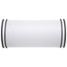 Flush Mount Nuvo 62-1739 Glamour LED 25 inch - Linear Flush Mount Fixture - Black Finish - CCT Selectable 3K/4K/5K Nuvo