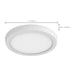 Flush Mount Nuvo 62-1748 BLINK Pro - 11 Watt - 7 Inch LED Fixture - 4000K - Round Shape - White Finish - 120/277 Volts Nuvo