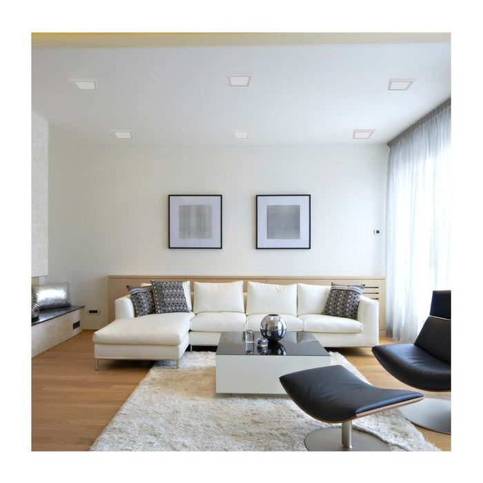 Flush Mount Nuvo 62-1749 BLINK Pro - 11 Watt - 7 Inch LED Fixture - 4000K - Square Shape - White Finish - 120/277 Volts Nuvo