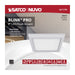 Flush Mount Nuvo 62-1749 BLINK Pro - 11 Watt - 7 Inch LED Fixture - 4000K - Square Shape - White Finish - 120/277 Volts Nuvo