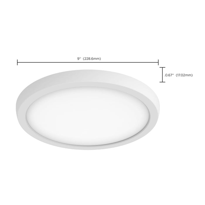 Flush Mount Nuvo 62-1758 BLINK Pro - 13 Watt - 9 Inch LED Fixture - 4000K - Round Shape - White Finish - 120/277 Volts Nuvo