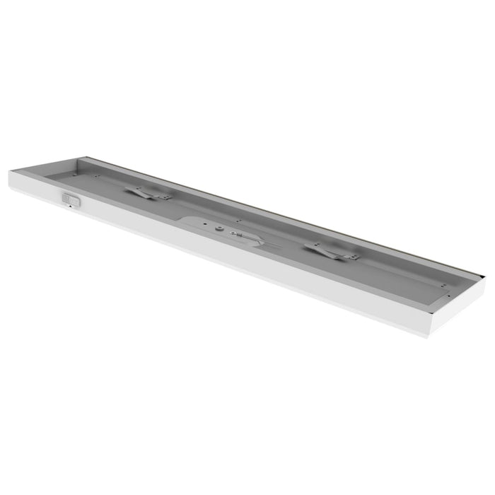 Surface Mount Nuvo 62-1770 Blink Pro Plus - 24 Watt - 5.5 in. x 24 in - Surface Mount LED - CCT Selectable - 90 CRI - White Finish - 120/277 Volt - Rectangular Shape Nuvo