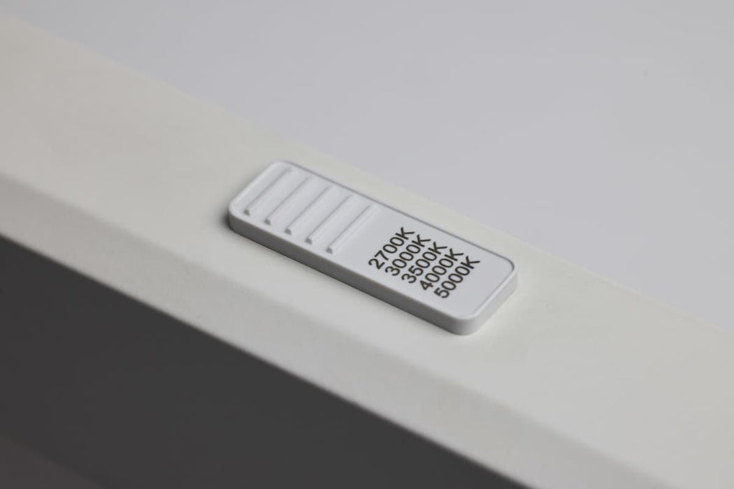 Surface Mount Nuvo 62-1770 Blink Pro Plus - 24 Watt - 5.5 in. x 24 in - Surface Mount LED - CCT Selectable - 90 CRI - White Finish - 120/277 Volt - Rectangular Shape Nuvo