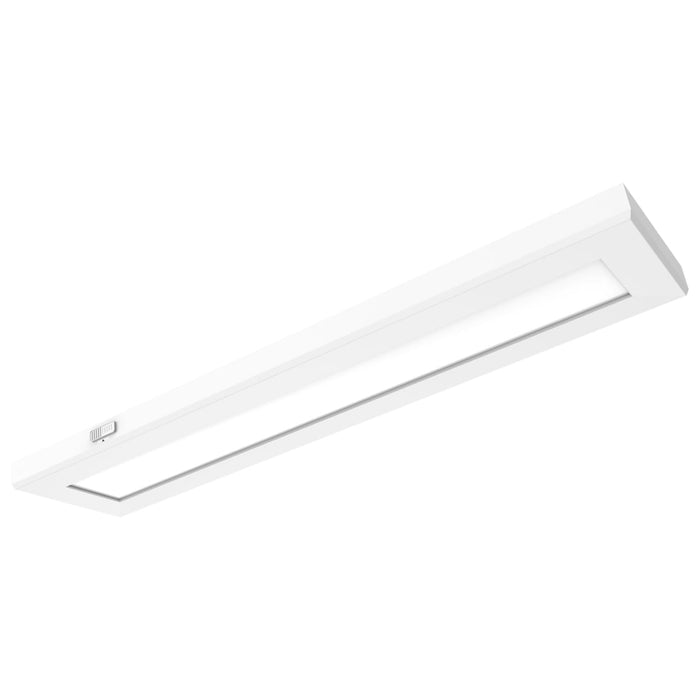 Surface Mount Nuvo 62-1770 Blink Pro Plus - 24 Watt - 5.5 in. x 24 in - Surface Mount LED - CCT Selectable - 90 CRI - White Finish - 120/277 Volt - Rectangular Shape Nuvo