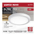 Surface Mount Nuvo 62-1776 Blink Pro Plus - 19.5 Watt - 12 in. - Surface Mount LED - CCT Selectable - 90 CRI - White Finish - 120/277 Volt - Round Shape Nuvo