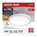Surface Mount Nuvo 62-1778 Blink Pro Plus - 34 Watt - 19 in. - Surface Mount LED - CCT Selectable - 90 CRI - White Finish - 120/277 Volt - Round Shape Nuvo